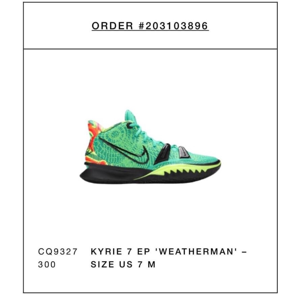 KYRIE 7 “Weatherman” Size 7